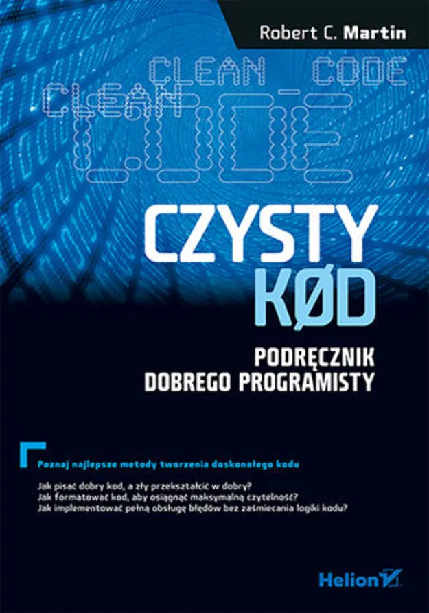 Czysty kod book cover 